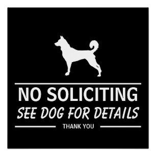 Geen Colportage, Zie Hond Voor Details Grappig Perfect Poster