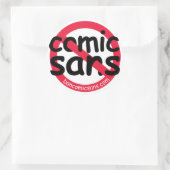 Geen Comic Sans Sticker Sheet (Tas)