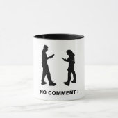 Geen commentaar Mok (Midden)