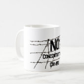 Geen concentratiekampen koffiemok (Voorkant links)