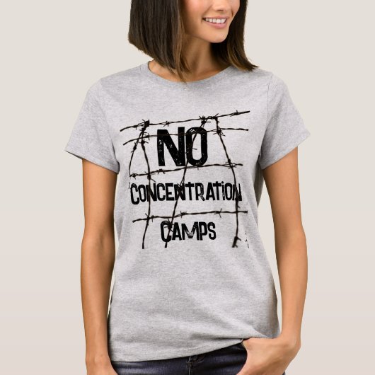 Geen concentratiekampen T-shirt (Voorkant)