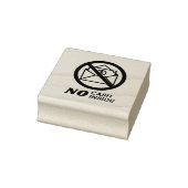 Geen contant geld in rubberen stempel (Stempel)