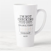 Geen controle op de fysieke therapist Fun Custom Latte Mok (Rechts)