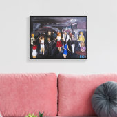 Geen controle schilderij van Alfred Fox Canvas Afdruk (Insitu (Woonkamer))