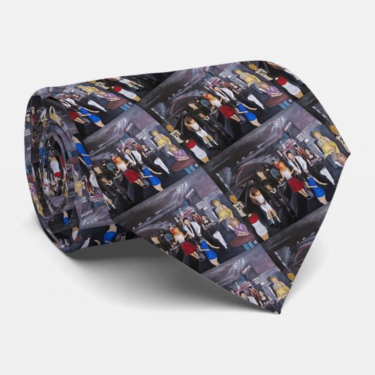 Geen controle schilderij van Alfred Fox Stropdas (Opgerold)