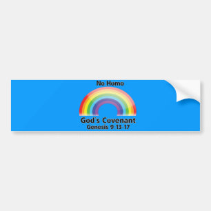 Geen convenant van Homo God Bumpersticker