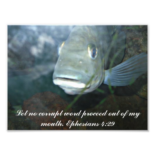 Geen corrupte woordfoto foto afdruk (Voorkant)