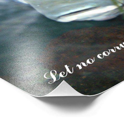 Geen corrupte woordfoto foto afdruk (Hoek)