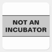 Geen couveuse vrouwen zijn mensen vierkante sticker (Voorkant)