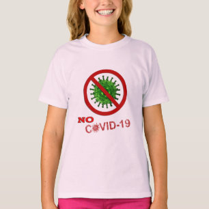 GEEN COVID NEEN VOOR COVID-19 Word Art T-Shirt