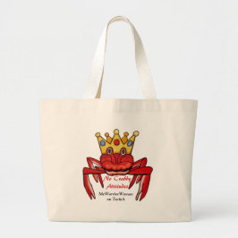Geen Crabby Attitude, MeWarriorWoman op Twitch Grote Tote Bag