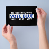 Geen Cray Cray meer, stem helemaal blauw Flyer (Hand)