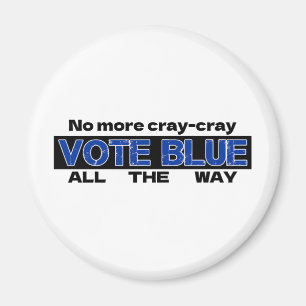 Geen Cray Cray meer, stem helemaal blauw Magneet