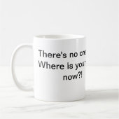 Geen Cream No God Koffiemok (Links)