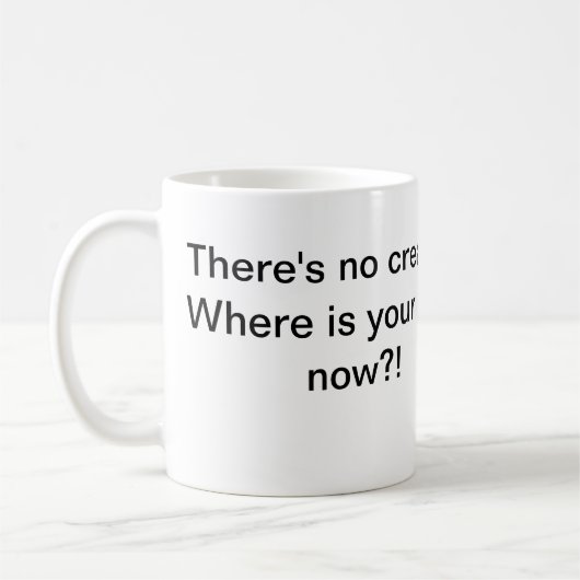 Geen Cream No God Koffiemok (Links)