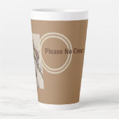 Geen crème alstublieft latte mok (Voorkant)