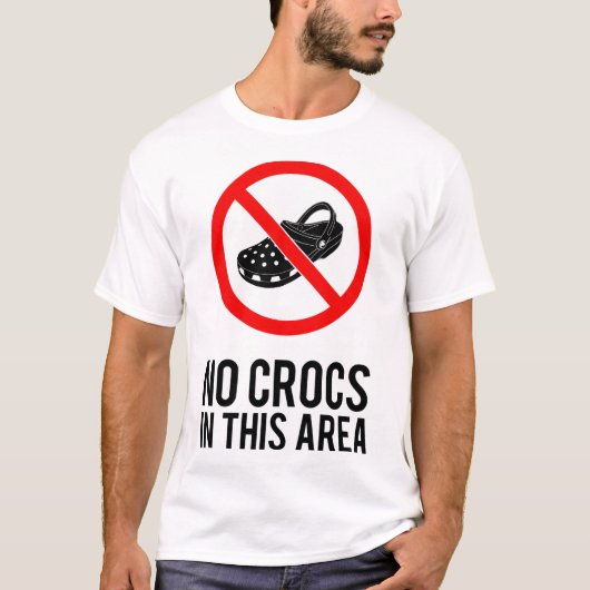 Geen crocs t-shirt (Voorkant)