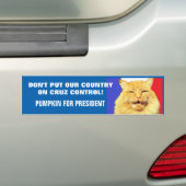 Geen Cruz Control - pompoen voor President 16 Bumpersticker (Op auto)