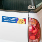 Geen Cruz Control - pompoen voor President 16 Bumpersticker (Op Truck)
