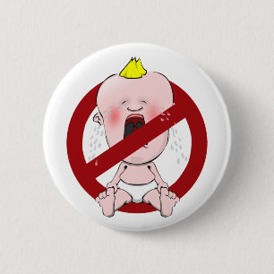 GEEN CRY BABIES RONDE BUTTON 5,7 CM
