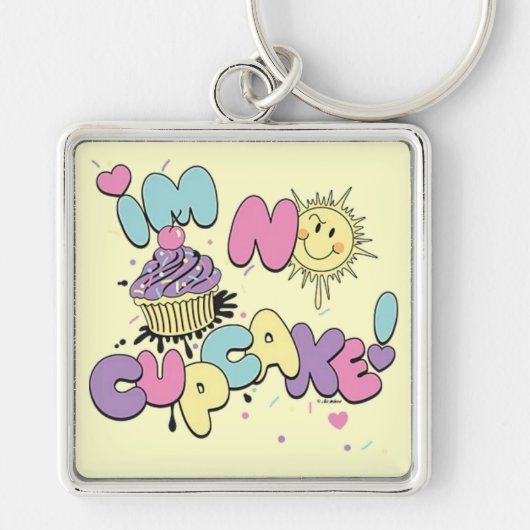 Geen Cupcake-Sleutelhanger Sleutelhanger (Voorkant)