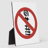 Geen Cursing toegestaan, Sign, Virginia, VS Fotoplaat (Zijkant)