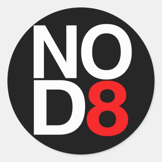 GEEN D8 RONDE STICKER (Voorkant)