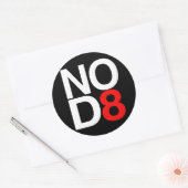 GEEN D8 RONDE STICKER (Envelop)