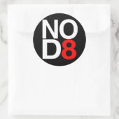 GEEN D8 RONDE STICKER (Tas)