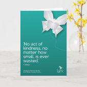 'Geen daad van vriendelijkheid wordt ooit verspild Kaart (Gele Bloem)