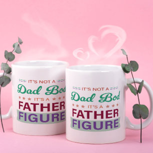 Geen Dad Bod, Het is een Vaderfiguur Typography Gi Koffiemok