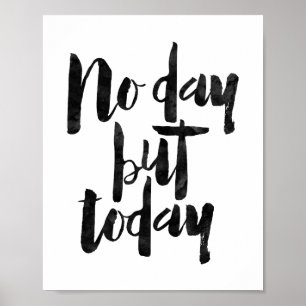 Geen dag, vandaag poster