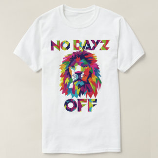 Geen dagen uit de kleding: kleurrijk leder T Shirt