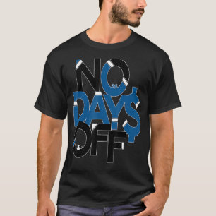 Geen dagen uit kleding en donkerblauw en zwarte gy t-shirt