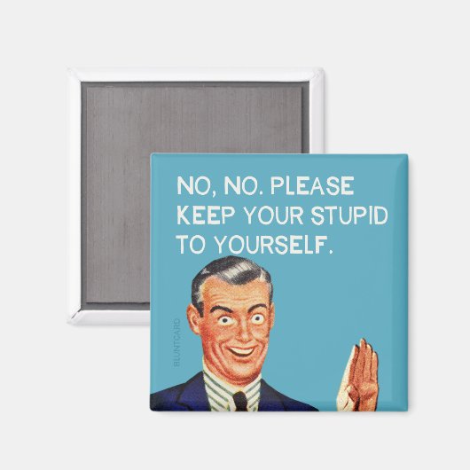 Geen dank magneet (Voorkant / Achterkant)