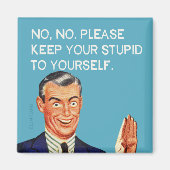 Geen dank magneet (Voorkant)