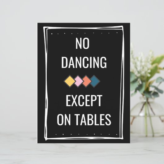 Geen dansen behalve op de tabellen (Staand voorkant)