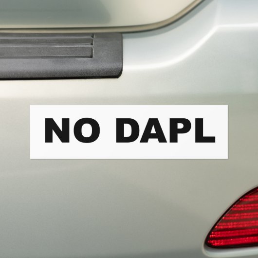 GEEN DAPL BUMPERSTICKER (Op auto)