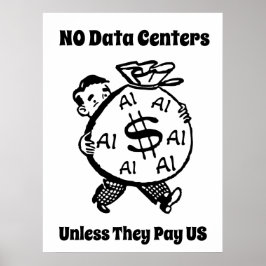 Geen Datacenters Tenzij Ze Ons Betalen Poster