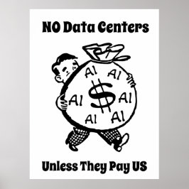 Geen Datacenters Tenzij Ze Ons Betalen Poster