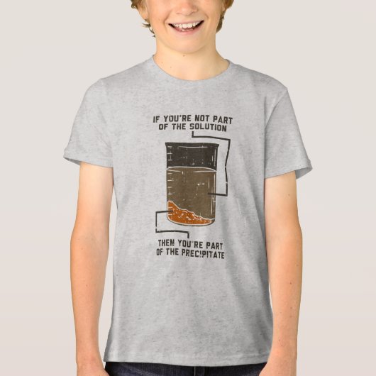 Geen deel van de Nerd Gag van de Oplossingschemie Tri-Blend Shirt (Voorkant)