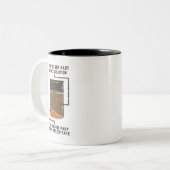 Geen deel van de Solution Chemistry Teacher Gag Tweekleurige Koffiemok (Voorkant links)