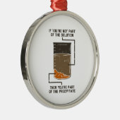 Geen deel van de Solution Funny Chemistry Gag Metalen Ornament (Rechts)