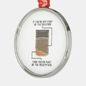 Geen deel van de Solution Funny Chemistry Gag Metalen Ornament (Links)