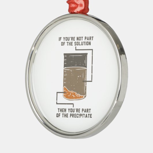 Geen deel van de Solution Funny Chemistry Gag Metalen Ornament (Links)