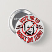 Geen derde termijn van Struik Ronde Button 5,7 Cm (Voorkant /achterkant)