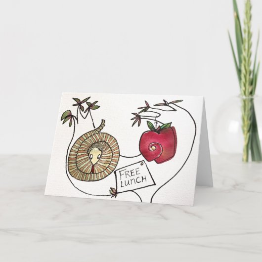 Geen Dergelijk Ding zoals een Vrije Lunch Notecard Kaart (Voorkant)