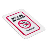 Geen deurkloppers teken magneet (Rechterzijde)