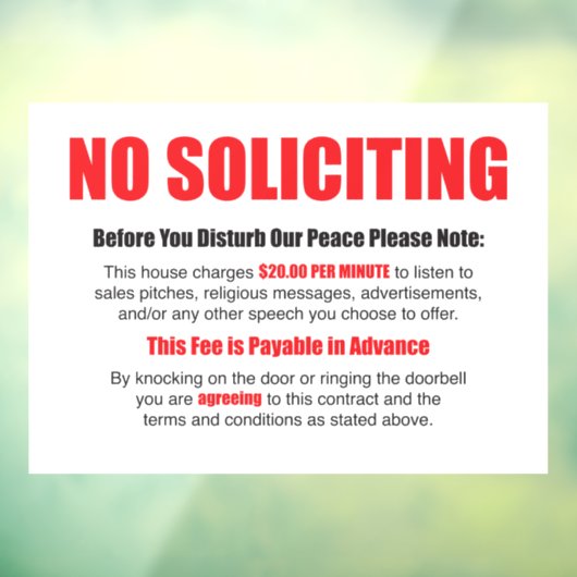 Geen deursluitingen opvragen raamsticker (Vel 3)