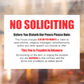 Geen deursluitingen opvragen raamsticker (Vel 2)